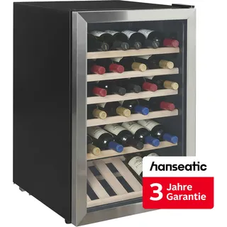Hanseatic Weinkühlschrank "HWC45FCBH", für 45 Stk. Standardflaschen á 075l inkl. 3 Jahre Herstellergarantie, schwarz