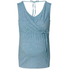 ESPRIT Damen Nursing Sleeveless Allover Print T-Shirt, Pastel Blue-435, XS