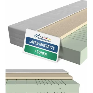 AM Qualitätsmatratzen - Latex-Matratze 100x200 H3 | Hochwertige Matratze mit 4cm Latex-Auflage | 20 cm Höhe | Germany | 100 x 200 cm
