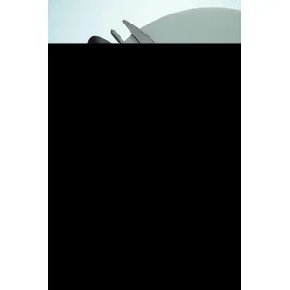 Manahee Design | Besteckset 24-teilig Edelstahl Matt Schwarz | 27 cm x 16 cm x 6 cm - Schwarz