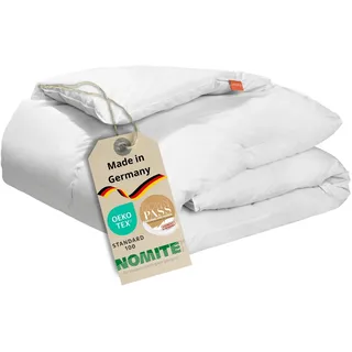 Premium Luxus Daunendecke, 135 x 200 cm, extra warme Winterdecke, Steppbett, allergikergeeignet, sleepling - Weiß