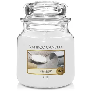 Yankee Candle Baby Powder Duftkerze 411 g 14 cm weiß