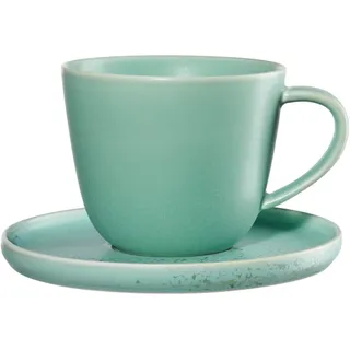 ASA, Kaffeetasse mit Unterer in der Farbe Mintgrün, kuro, Maße; D. 8,9 cm, H. 7,2 cm, 0,25 Liter, 19020191