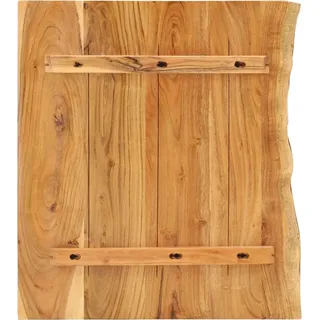vidaXL Badezimmer-Waschtischplatte Massivholz Akazie 58x52x2,5 cm