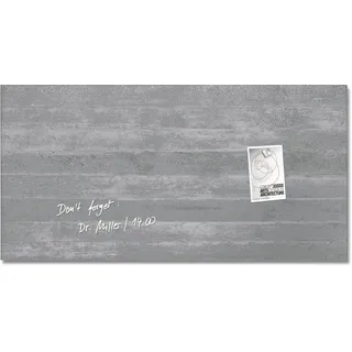 Sigel Glas-Magnettafel artverum® 91,0 x 46,0 cm Design Sichtbeton