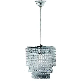 Trio Orient 1-flg. 25 cm abstrakt silber transparent