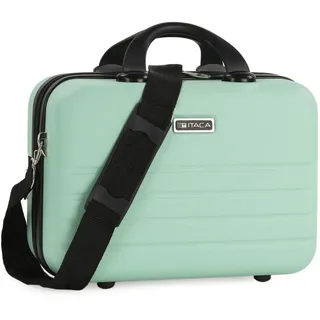 ITACA - Kosmetikkoffer Hartschale Groß, Beautycase Damen, Trolley & Handgepäck Koffer: Beauty Case Hartschale, Kosmetik Koffer, Kosmetiktasche Groß - Ideal für Reisen!, Minze