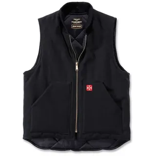 West Coast Choppers Heavy Duty Canvas Weste - Black - 4XL