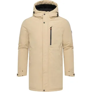 Wintermantel STONE HARBOUR "Wintermantel Phinoo XX", Herren, Gr. M, beige (sand), Obermaterial: 100% Polyester PES.  Obermaterial: Futter: 100% Polyester PES. 100% Polyester PES., Mäntel Wintermantel