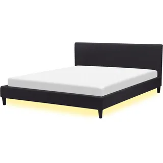 Beliani Fitou 180 x 200 cm Schwarz
