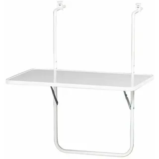 Alco Balkonhängetisch 60 x 20 x 40 cm Weiß
