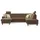Eckcouch U-Form 2-Sitzer Bronze