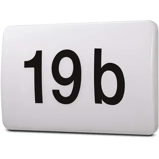 Maclean Brackets LED Hausnummernleuchte mit Dämmerungssensor | Außenleuchte 950lm 12W | 4000K IP65 IK10 UV-beständig | Inkl. Zahlen & Buchstaben