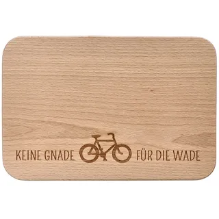 Spruchreif Frühstücksbrettchen aus Holz mit Gravur „Keine Gnade für die Wade“ – Perfekte Geschenkidee für Radfahrer & Mountainbiker