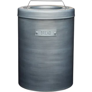 KitchenCraft Industrial Kitchen Brotdose, Metall, Brot und Brötchenbehälter, Luftdicht, Deckel mit Griff, recycelte Materialien, 35 x 24 cm