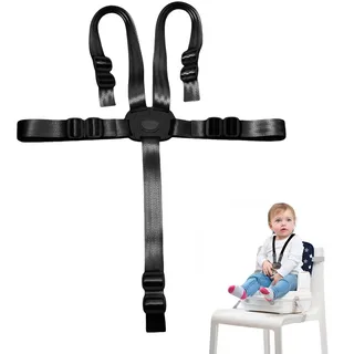 5 Punkt Gurt Hochstuhl Sicherheitsgurt,Ersatz-Sicherheitsgurte für Baby Kinderwagen Hochstuhl,Gurt Tripp Trapp Stuhl Gurt Verstellbare,Sicherheitsgurt Hochstuhl Wandelbare für Hochstuhl/Kinderwagen