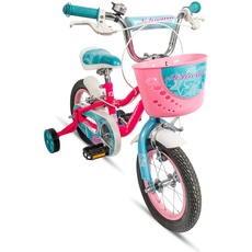 Schwinn Elm Kleinkinder-/Kinderfahrrad, 12-Zoll-Reifen, anpassbarer Sitz, inklusive Stützräder, Pink