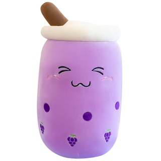 Uposao Bubble Tea Plüschtier Kuscheltier,50CM Cartoon Plüsch Puppen Lustiges Obst Komfort Umarmungskissen Milchtee Teetasse Kissen Stofftier Süßes Geschenk Für Kinder Erwachsene Geburtstag