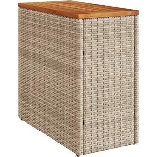 vidaXL Garten-Beistelltisch 58 x 27,5 x 55 cm Beige