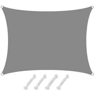AMANKA Uv-Sonnensegel 1,5/2 m, Rechteckig, Wasserdicht, Grau