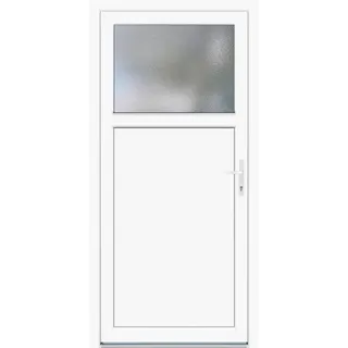 Kunststoff-Nebeneingangstür K 504 Weiß 98 cm x 198 cm Anschlag Rechts