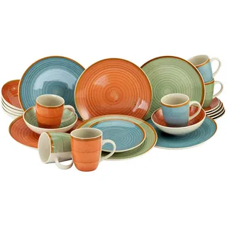 CreaTable Country Kombiservice 24-tlg. mehrfarbig