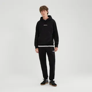 Jogginganzug ELLESSE "SUCRE 2 JOG SUIT", Herren, Gr. XXL, schwarz, angeraute Sweatware, Obermaterial: 70% Baumwolle, 30% Polyester, Sportanzüge Jogginganzug, aus Baumwollmischung, mit Kapuze mit Kordelzug, auch in großen Größen