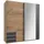 Schwebetürenschrank Emden 180 x 198 x 64 cm Grau