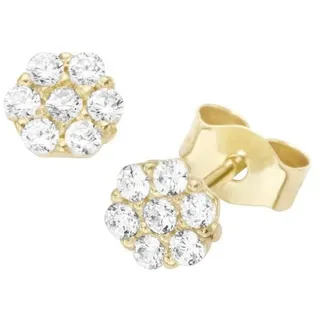 Luigi Merano Ohrstecker LUIGI MERANO Gold 375 Zirkonia