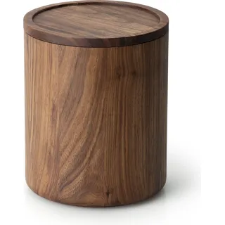 Continenta Dose, Aufbewahrungsdose, Holzdose, Aufbewahrungsbehälter, Walnussholz, Ø 13 x 16 cm, 4172