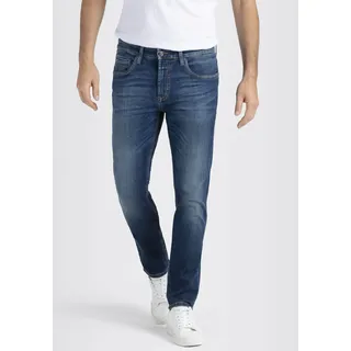 Straight-Jeans MAC "Arne Pipe", Herren, Gr. 40 (41), Länge 30, blau (blau stonewash), Denim/Jeans, Obermaterial: 93% Baumwolle, 5% Elastomultiester, 2% Elasthan, Jeans Straight-Jeans