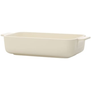 Villeroy & Boch Clever Cooking Rechteckige Backform, 24 x 14 cm, Premium Porzellan, Weiß