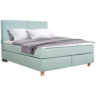 Home Affaire Boxspringbett »Nele« inkl. Topper im schlichtem Design, grün