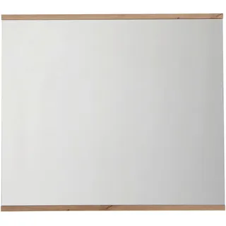 Xora Wandspiegel , Weiß, Eiche Artisan , Glas, Holzwerkstoff , rechteckig , 85x75x2 cm , in verschiedenen Größen erhältlich, waagrecht montierbar , Garderobe, Garderobenspiegel