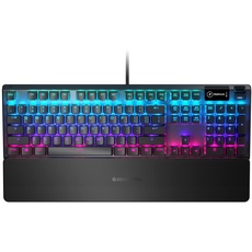 SteelSeries Apex 5 - Hybrid-Mechanische Gaming Tastatur - Tastenweise RGB-Beleuchtung - Oled Smart-Display - Amerikanisch (QWERTY) Layout, Schwarz