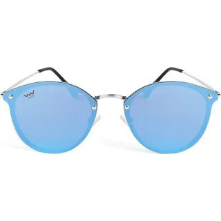 Vuch damen pilotenbrille frauen-sonnenbrillen Lesley Blue hellblau gläser - Silber