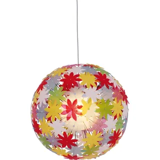 Näve Leuchten Pendelleuchte Young Living mit E27 Pendelleuchte YOUNG LIVING mit E27 Pendelleuchten - Pendelleuchte "YOUNG LIVING", Hängelampe im Romantic Style, aus Metall und Kunststoff in bunt, 100 cm hoch, Ø 70 cm, E27-Fassung - Bunt