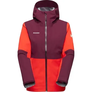 Mammut Linard Guide HS Hooded Jacket Women Damen Hardshell Wanderjacke mammut red/vin M - Rot