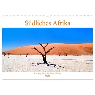 Calvendo Südliches Afrika - Vom Kap bis zu den Victoria Fällen (Wandkalender 2026 DIN A2 quer), CALVENDO Monatskalender: Eine Reise durch 4 Länder im Südlichen Afrika (CALVENDO Natur)