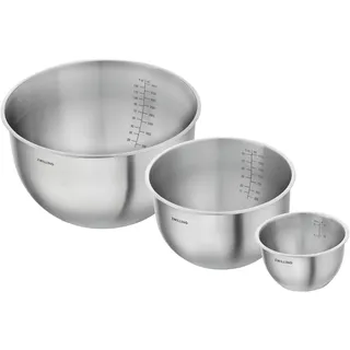Zwilling Fresh & Save BOWLS Schüssel Set Edelstahl 3-tlg, S-12 cm, M-18 cm, L-24 cm