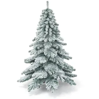 Costway Weihnachtsbaum Weiß , Kunststoff , 180 cm , Dekoration, Weihnachtsdekoration, Christbäume & Zubehör