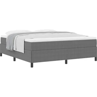 vidaXL Boxspringbett Hellgrau 180 x 200 cm Cordstoff - Hellgrau
