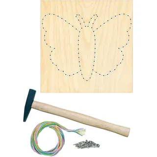 Pebaro Nagelbildset Schmetterling Bastelset 20 x 20 cm