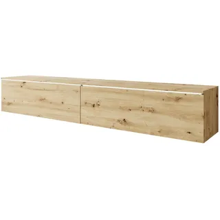 Mirjan24 Detroit TV-Lowboard 180x30x33 cm Braun/Melamin