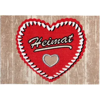 Astra Türmatte Homelike Heimat Herz Holz ca. 40 cm x 60 cm Multicolor