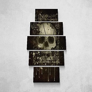 Homemania Skull-Bild, 5-teilig, Kunst und Graffiti, für Wohnzimmer, Schlafzimmer, mehrfarbig, 100 x 3 x 60 cm, -HM205PKNV-92, Polyester, Holz