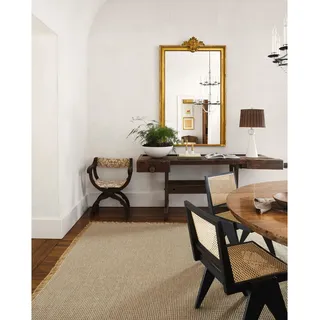 Livabliss x Becki Owens Jute Outdoor - In- und Outdoor für Balkon 160x220 cm, Terrasse, Garten, Küche - e Boho Style für draußen - Braun und Grau