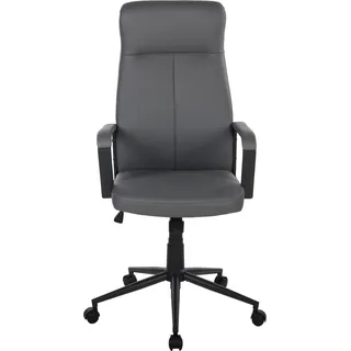 Duo Collection Chefsessel Conrad | Kunstleder dunkelgrau | Bürostuhl Home Office - Grau