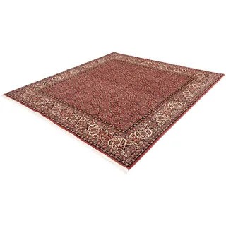 morgenland Orientteppich »Perser - Bidjar quadratisch - 208 x 200 cm - hellrot«, quadratisch, 15 mm Höhe, Wohnzimmer, Handgeknüpft, Einzelstück mit Zertifikat, rot