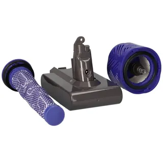 Akkuman Ersatzakku für Dyson V6 Staubsauger 21,6V 6000mAh 129,6Wh